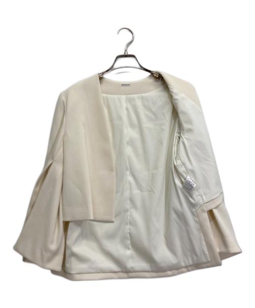 DRESSLAVE（ドレスレイブ）DRESSLAVE (ドレスレイブ) slit sleeve cape jacket ホワイト サイズ:38の古着・服飾アイテム