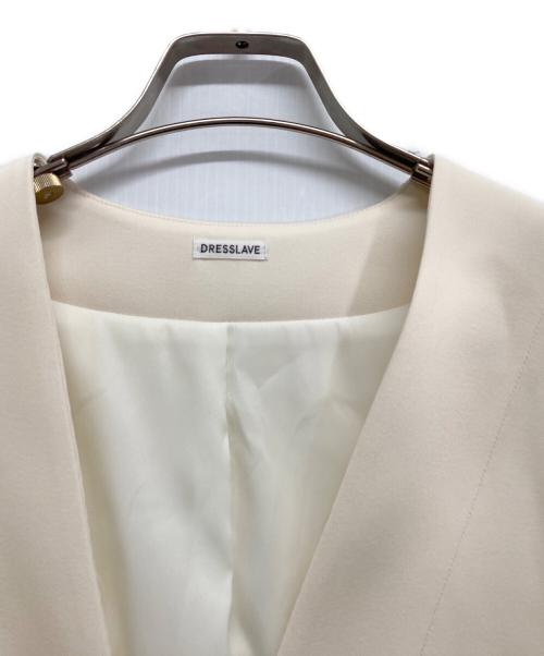 DRESSLAVE（ドレスレイブ）DRESSLAVE (ドレスレイブ) slit sleeve cape jacket ホワイト サイズ:38の古着・服飾アイテム
