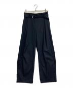 DRESSLAVEドレスレイブ）の古着「sartorial bicolor big tuck pants」｜ネイビー
