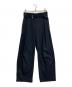 DRESSLAVE（ドレスレイブ）の古着「sartorial bicolor big tuck pants」｜ネイビー