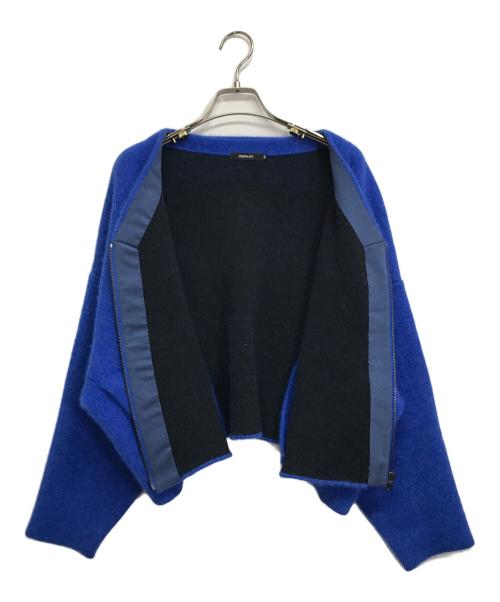 DRESSLAVE（ドレスレイブ）DRESSLAVE (ドレスレイブ) ニットジャケット ブルー サイズ:Mの古着・服飾アイテム