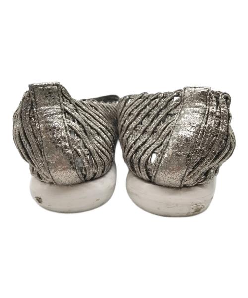 MANA（マナ）MANA (マナ) ブロンズメッシュパンプス シルバー サイズ:39の古着・服飾アイテム