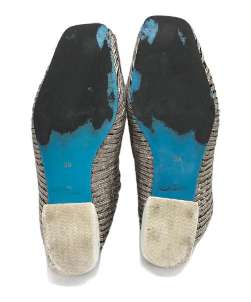 MANA（マナ）MANA (マナ) ブロンズメッシュパンプス シルバー サイズ:39の古着・服飾アイテム