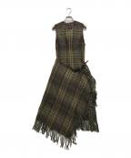 POLO RALPH LAURENポロ・ラルフローレン）の古着「ノースリーブワンピース」｜ブラウン