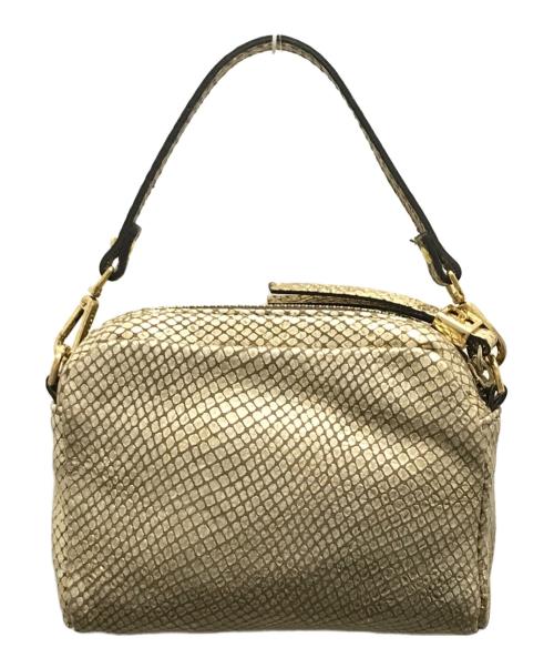 GIANNI CHIARINI（ジャンニ キアリーニ）GIANNI CHIARINI (ジャンニ キアリーニ) ミニショルダーバッグ ゴールドの古着・服飾アイテム