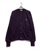 IZOD LACOSTEアイゾッド ラコステ）の古着「ニットカーディガン」｜パープル