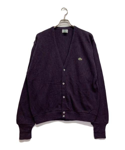 IZOD LACOSTE（アイゾッド ラコステ）IZOD LACOSTE (アイゾッド ラコステ) ニットカーディガン パープル サイズ:Lの古着・服飾アイテム
