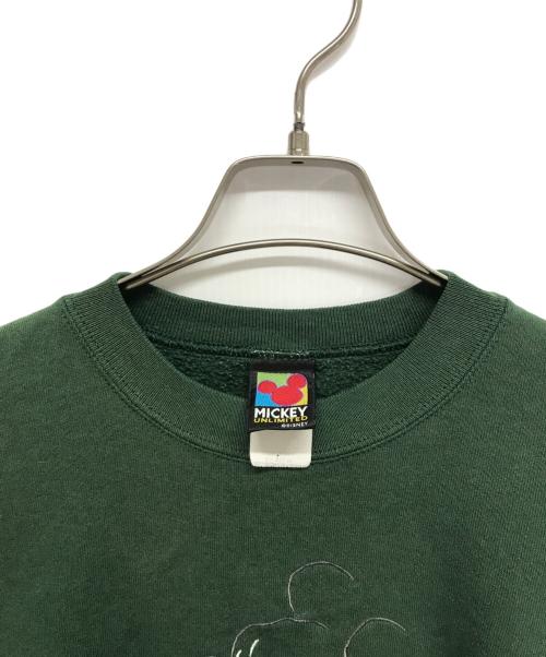 MICKEY MOUSE（ミッキーマウス）MICKEY MOUSE (ミッキーマウス) スウェット グリーン サイズ:X-LARGEの古着・服飾アイテム