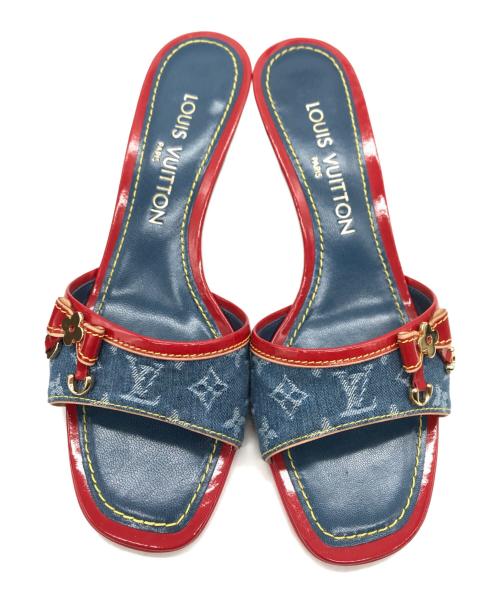 LOUIS VUITTON（ルイ ヴィトン）LOUIS VUITTON (ルイ ヴィトン) サンダル インディゴ サイズ:36の古着・服飾アイテム