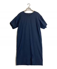 【新品未使用】TARA JARMON 半袖シルク混ワンピース ネイビー36 中古・古着通販】TARA JARMON (タラジャーモン) ワンピース ネイビー