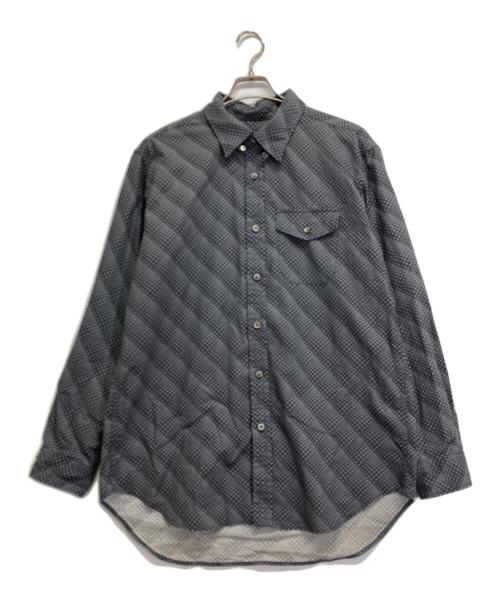 Engineered Garments（エンジニアドガーメンツ）Engineered Garments (エンジニアド ガーメンツ) タブカラーチェックシャツ グレー サイズ:Mの古着・服飾アイテム