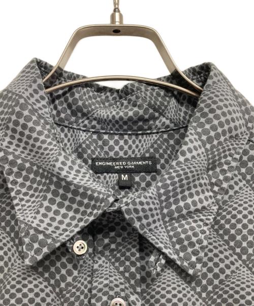 Engineered Garments（エンジニアドガーメンツ）Engineered Garments (エンジニアド ガーメンツ) タブカラーチェックシャツ グレー サイズ:Mの古着・服飾アイテム