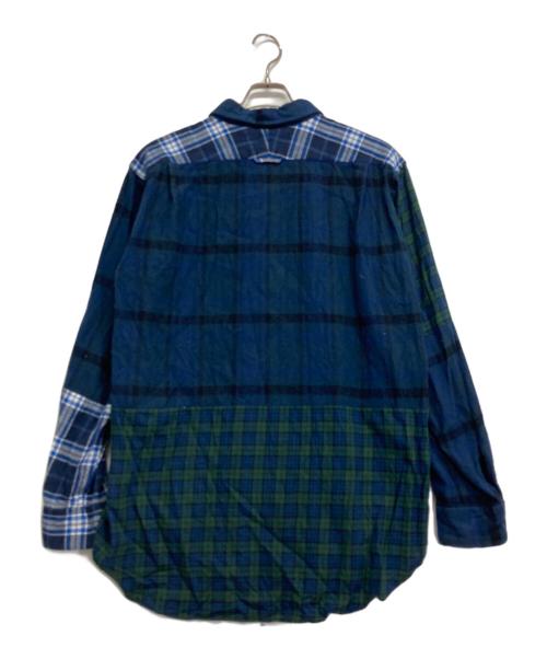 Engineered Garments（エンジニアドガーメンツ）Engineered Garments (エンジニアド ガーメンツ) 切替えシャツ グリーン サイズ:Mの古着・服飾アイテム