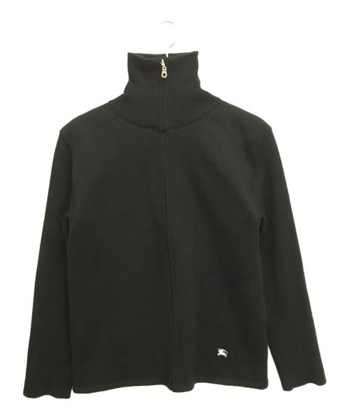 BURBERRY BLACK LABEL（バーバリーブラックレーベル）BURBERRY BLACK LABEL (バーバリーブラックレーベル) ドライバーズニット ブラック サイズ:2の古着・服飾アイテム