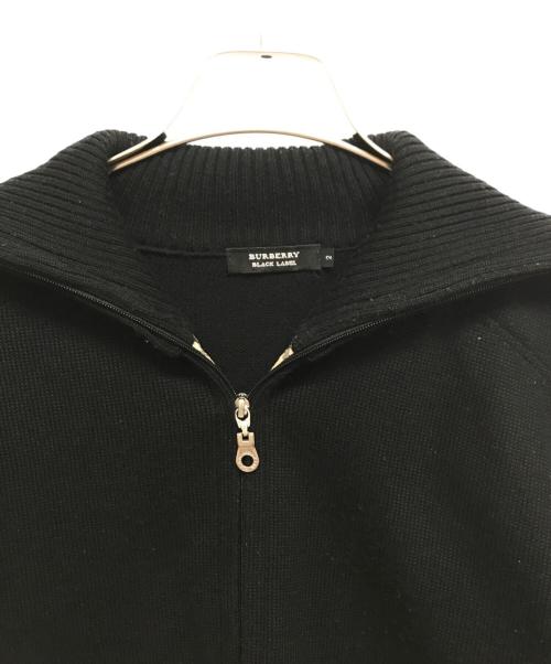 BURBERRY BLACK LABEL（バーバリーブラックレーベル）BURBERRY BLACK LABEL (バーバリーブラックレーベル) ドライバーズニット ブラック サイズ:2の古着・服飾アイテム