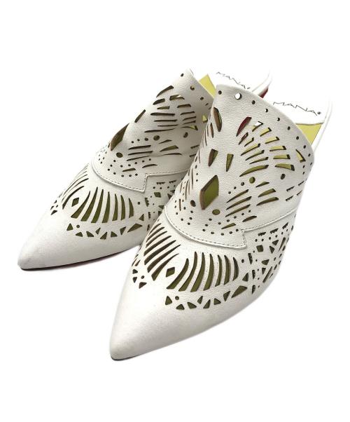 MANA（マナ）MANA (マナ) サンダル ホワイト サイズ:40の古着・服飾アイテム