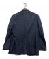 MITSUMINE (ミツミネ) チェック段返り3Bテーラードジャケット ネイビー サイズ:M：7000円