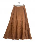 BLUEBIRD BOULEVARDブルーバードブルバード）の古着「リネンスカート」｜ベージュ