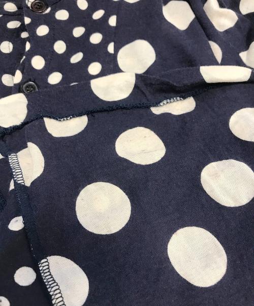 Y's（ワイズ）Y's (ワイズ) ドット柄切替カーディガン ネイビー サイズ:2の古着・服飾アイテム