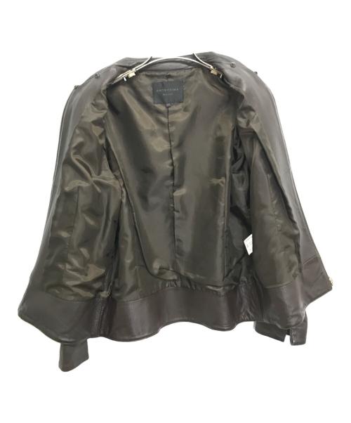 ANTEPRIMA（アンテプリマ）ANTEPRIMA (アンテプリマ) ラムレザーブルゾン ネイビー サイズ:XLの古着・服飾アイテム
