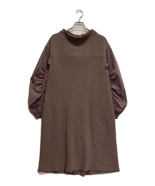 EPOCA（エポカ）EPOCA (エポカ) 袖切替ニットワンピース ブラウン サイズ:40の古着・服飾アイテム