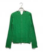 MAISON SPECIALメゾンスペシャル）の古着「シャーリングトップス」｜グリーン