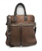 gentenゲンテン）の古着「レザー2WAYバッグ」｜ブラウン