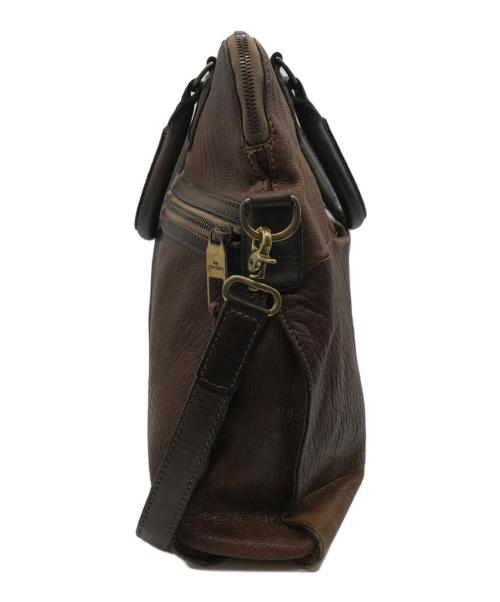genten（ゲンテン）genten (ゲンテン) レザー2WAYバッグ ブラウンの古着・服飾アイテム