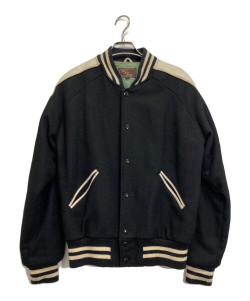 BACK STREET CRAWLER（バックストリートクローラー）BACK STREET CRAWLER (バックストリートクローラー) スタジャン ブラック サイズ:Lの古着・服飾アイテム