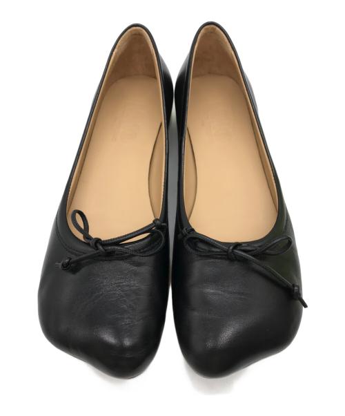 MM6 Maison Margiela（エムエムシックスメゾンマルジェラ）MM6 Maison Margiela (エムエムシックスメゾンマルジェラ) パンプス ブラック サイズ:36　1/2の古着・服飾アイテム