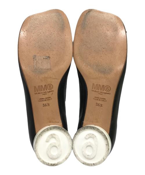 MM6 Maison Margiela（エムエムシックスメゾンマルジェラ）MM6 Maison Margiela (エムエムシックスメゾンマルジェラ) パンプス ブラック サイズ:36　1/2の古着・服飾アイテム