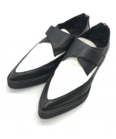 【sake】ヘルムートラング　レザーシューズ 中古・古着通販】HELMUT LANG (ヘルムートラング) シューズ ブラック