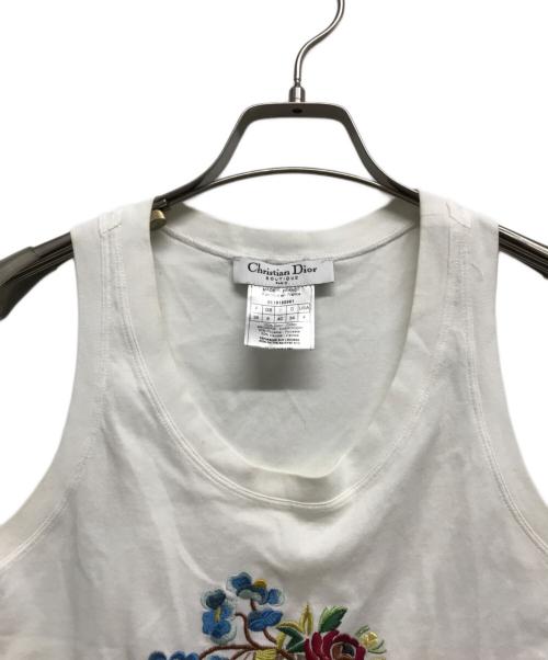 Christian Dior（クリスチャン ディオール）Christian Dior (クリスチャン ディオール) タンクトップ ホワイト サイズ:40の古着・服飾アイテム