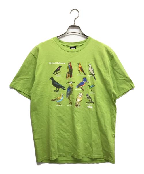 stussy（ステューシー）stussy (ステューシー) California birds tee グリーン サイズ:Lの古着・服飾アイテム