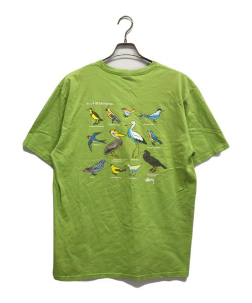 stussy（ステューシー）stussy (ステューシー) California birds tee グリーン サイズ:Lの古着・服飾アイテム