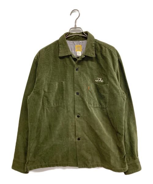 THE BLUEST OVERALLS（ザ ブルーエスト オーバーオールズ）THE BLUEST OVERALLS (ザ ブルーエスト オーバーオールズ) コーデュロイジャケット グリーン サイズ:XLの古着・服飾アイテム
