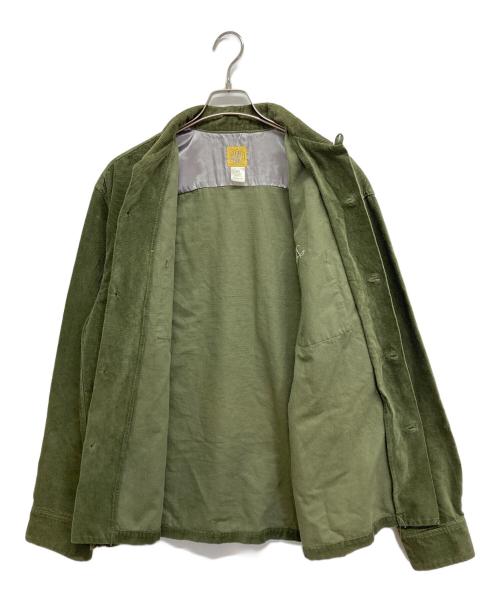 THE BLUEST OVERALLS（ザ ブルーエスト オーバーオールズ）THE BLUEST OVERALLS (ザ ブルーエスト オーバーオールズ) コーデュロイジャケット グリーン サイズ:XLの古着・服飾アイテム