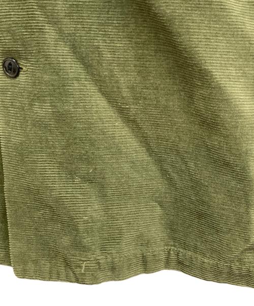 THE BLUEST OVERALLS（ザ ブルーエスト オーバーオールズ）THE BLUEST OVERALLS (ザ ブルーエスト オーバーオールズ) コーデュロイジャケット グリーン サイズ:XLの古着・服飾アイテム