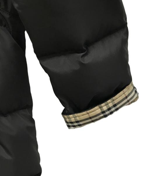 BURBERRY BLACK LABEL（バーバリーブラックレーベル）BURBERRY BLACK LABEL (バーバリーブラックレーベル) ラビットファーダウンジャケット ブラック サイズ:Lの古着・服飾アイテム