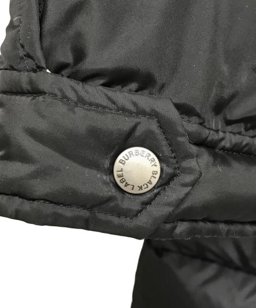 BURBERRY BLACK LABEL（バーバリーブラックレーベル）BURBERRY BLACK LABEL (バーバリーブラックレーベル) ラビットファーダウンジャケット ブラック サイズ:Lの古着・服飾アイテム