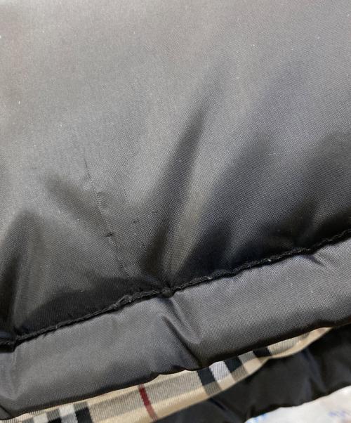 BURBERRY BLACK LABEL（バーバリーブラックレーベル）BURBERRY BLACK LABEL (バーバリーブラックレーベル) ラビットファーダウンジャケット ブラック サイズ:Lの古着・服飾アイテム