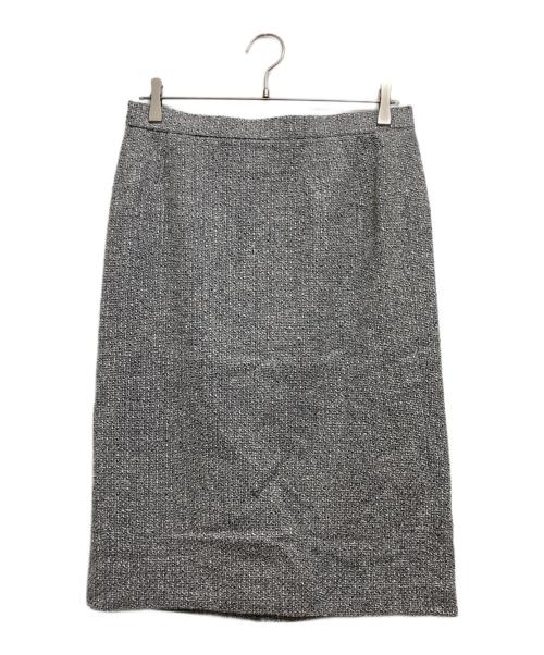 GIVENCHY（ジバンシィ）GIVENCHY (ジバンシィ) アンゴラ混ツイードセットアップ グレー サイズ:15の古着・服飾アイテム