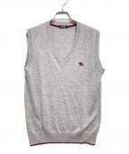 BURBERRY BLACK LABELバーバリーブラックレーベル）の古着「ニットベスト」｜グレー