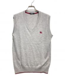 BURBERRY BLACK LABEL（バーバリーブラックレーベル）の古着「ニットベスト」｜グレー