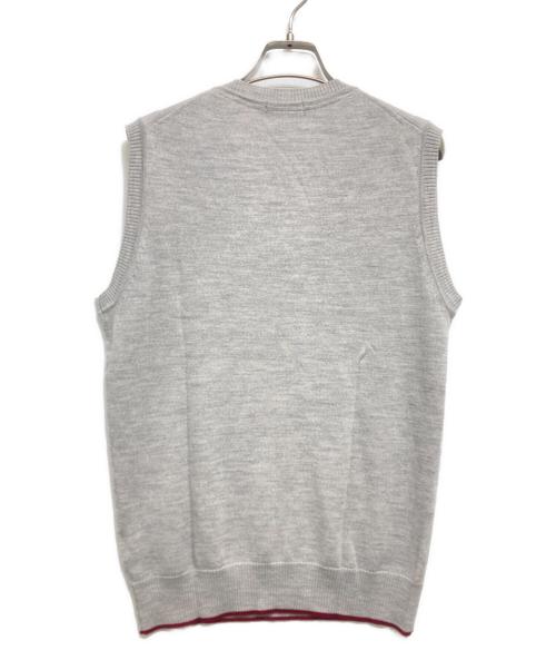 BURBERRY BLACK LABEL（バーバリーブラックレーベル）BURBERRY BLACK LABEL (バーバリーブラックレーベル) ニットベスト グレー サイズ:2の古着・服飾アイテム
