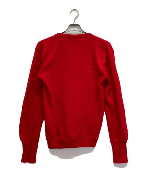 IZOD（アイゾッド）IZOD (アイゾッド) ニットカーディガン レッド サイズ:Lの古着・服飾アイテム