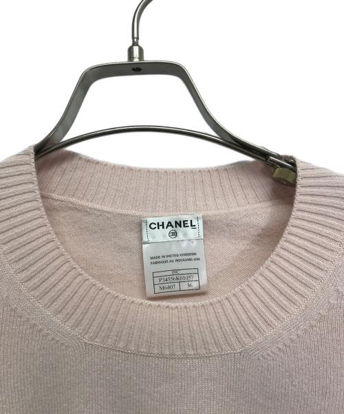 CHANEL（シャネル）CHANEL (シャネル) マイアミ半袖カシミヤニット ピンク サイズ:36の古着・服飾アイテム
