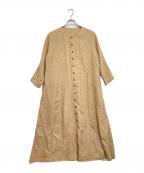 babaghuriババグーリ）の古着「リネンワンピース」｜ベージュ