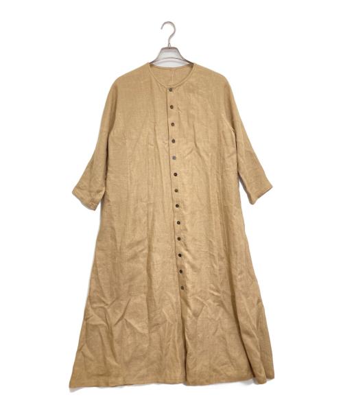 babaghuri（ババグーリ）babaghuri (ババグーリ) リネンワンピース ベージュ サイズ:表記無の古着・服飾アイテム