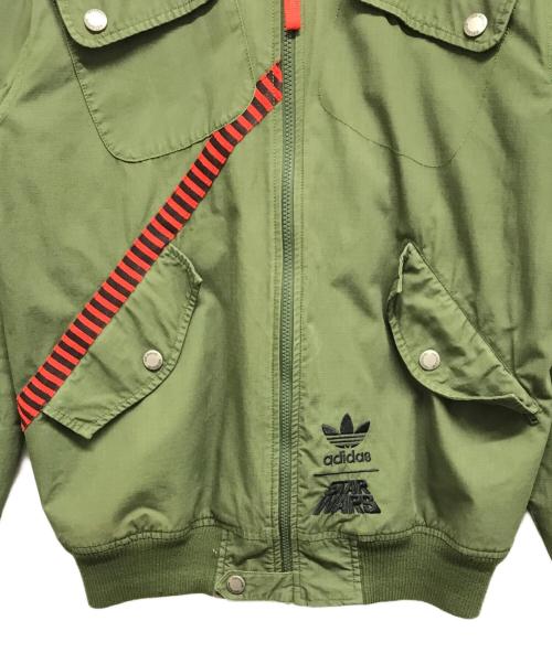 adidas（アディダス）adidas (アディダス) STAR WARS (スターウォーズ) フライトジャケット グリーン サイズ:Lの古着・服飾アイテム